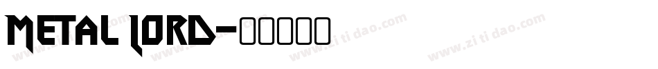 Metal Lord字体转换